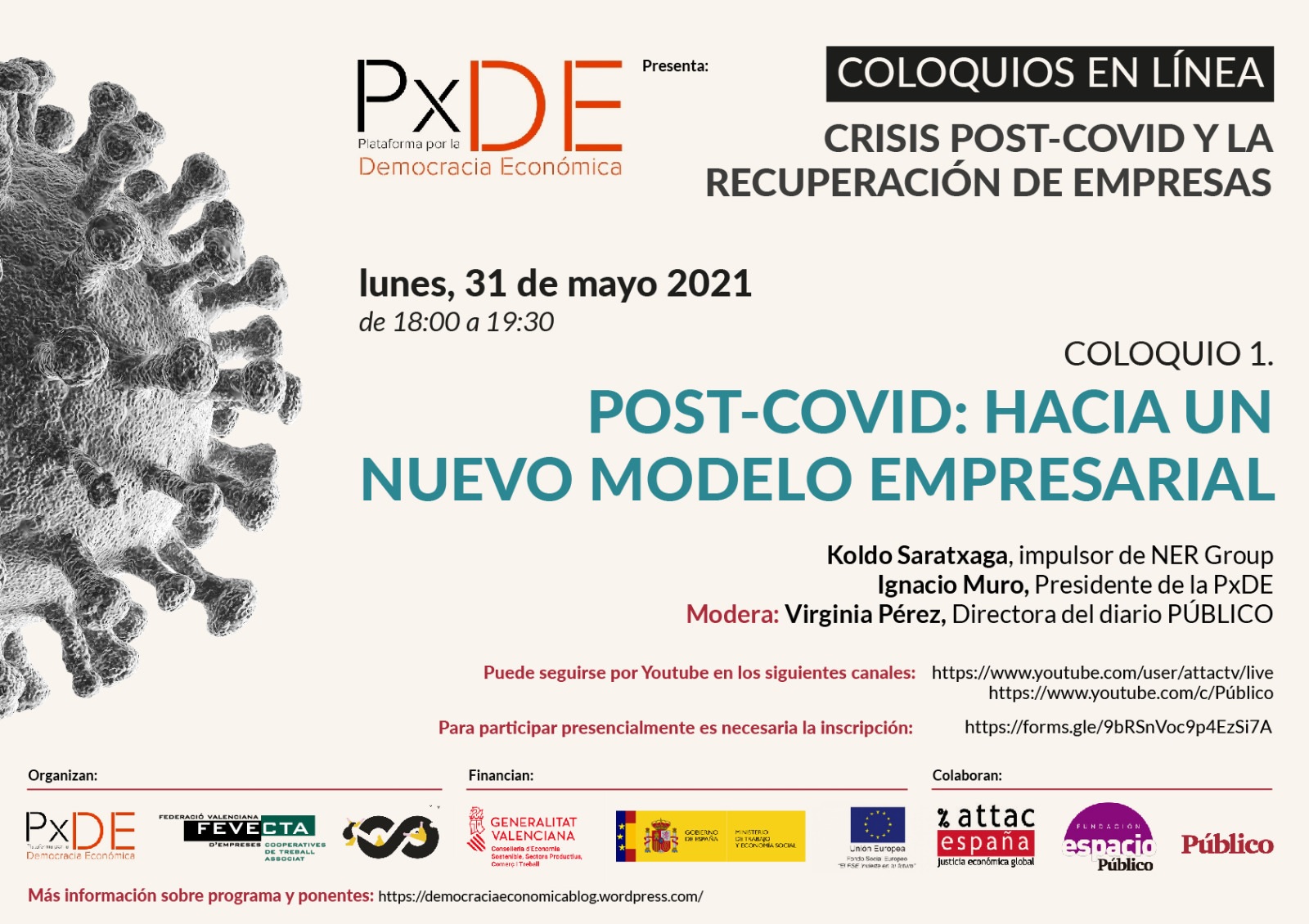 COLOQUIO EN LINEA: Crisis Post-Covid: Hacia un nuevo modelo empresarial